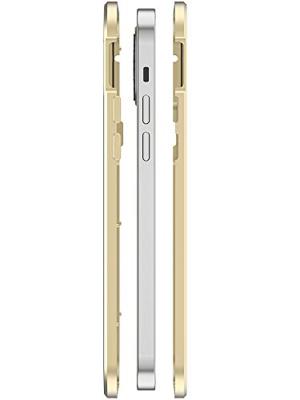 White Diamonds Cover 360° Glass Voor Apple IPhone 13 Pro Max Goud