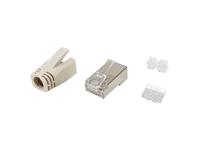 Equip 121182 kabel-connector RJ-45 Roestvrijstaal, Transparant, Wit - thumbnail