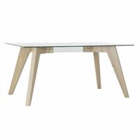Eettafel DKD Home Decor Kristal Hout MDF 160 x 90 x 75 cm - thumbnail