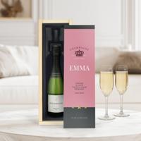 Champagne in bedrukte kist - René Schloesser (375ml) - thumbnail