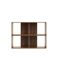 Kave Home Modulair Wandrek 'Litto' Walnoot, 76 x 101cm - thumbnail