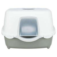 Trixie kattenbak davio top outdoor met kap grijs / wit - thumbnail