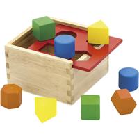 VIGA houten vormensorteerder, afm 13x13x8 cm, 1 stuk - thumbnail