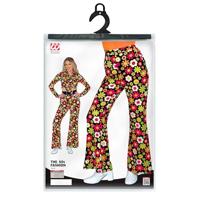 Flared Broek 60&apos;s Bloemen Dames - thumbnail