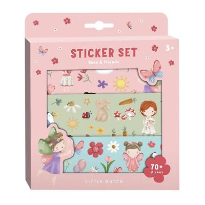 Little Dutch stickerdoos rosa & friends, 3 vellen