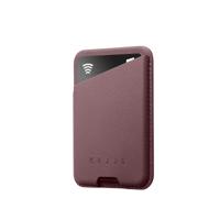 Mujjo Magsafe leather card wallet - Bronze Red - thumbnail