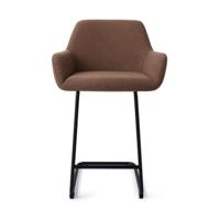 Jesper Home Barkruk 'Hiroo' Arch Black, kleur Rustic Rye (zithoogte 66cm) - thumbnail