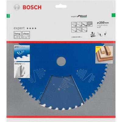 Bosch Accessories Expert for Wood 2608644080 Cirkelzaagblad 250 x 30 x 1.8 mm Aantal tanden: 40 1 stuk(s)