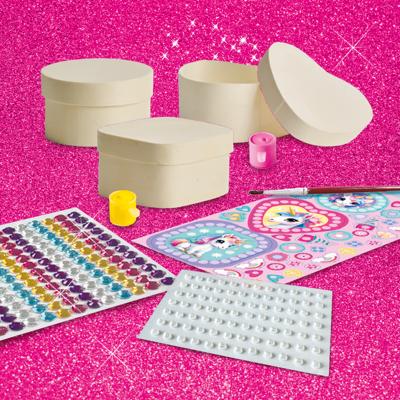 SES unicorn diamond painting houten sieradendoosjes