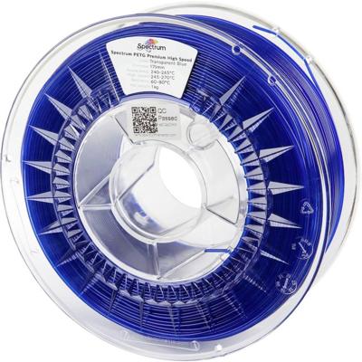 Spectrum Filaments 81550 PETG Premium High Speed Filament PETG Highspeed filament, Chemisch bestendig 1.75 mm 1000 g Transparent Blue, Blauw 1 stuk(s) Spectrum Filaments 81550 PETG Premium High Speed Filament PETG Highspeed filament, Chemisch bestendig 1.75 mm 1000 g Transparent Blue, Blauw 1 stuk(s)