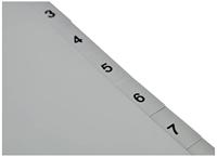 Durable 6511 Register DIN A4 1-10 Polypropyleen Grijs 10 tabbladen Bedrukte tabs 651110 - thumbnail