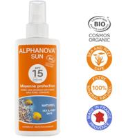 Alphanova Sun Sun bio spray SPF15 vegan 125 Milliliter - thumbnail
