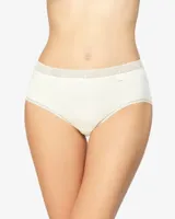 Hipster dames 3268 kant - Kanten dames onderbroek wit - Katoen - thumbnail