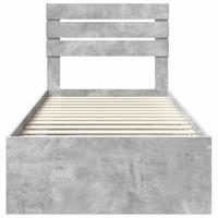 Bedframe Concerte Grijs 90 x 190 cm Massief grenenhout - thumbnail