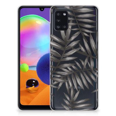 Samsung Galaxy A31 | TPU Case | Leaves Grey Samsung Galaxy A31 | TPU Case | Leaves Grey