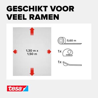 Insectenhor tesa sun raam 1.3x1.5m antraciet Insectenhor tesa sun raam 1.3x1.5m antraciet
