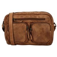 Hide & stitches paint rock schoudertas leer-Cognac - thumbnail