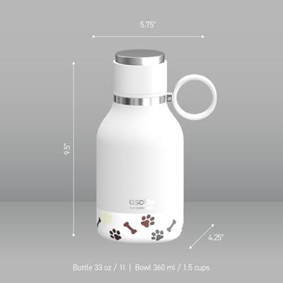 Asobu Drinkfles 1000 ml RVS SDB1 WHITE SDB1 white