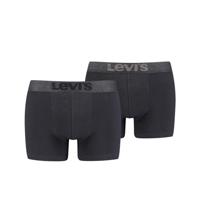 Levi's Boxershorts Melange WB Organic Cotton 2-pack Zwart-S - thumbnail