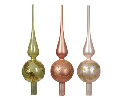 Piek glas d8l31 cm a3 III kerst Decoris - Decoris