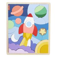 Fisher Price Houten Vormen Puzzel 42 Stukjes - thumbnail