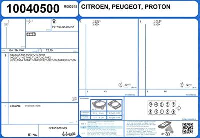 Complete pakkingsset, motor 50038800