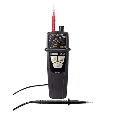 Chauvin Arnoux C.A 762 Tweepolige spanningstester CAT IV 600 V LED, Akoestisch Chauvin Arnoux C.A 762 Tweepolige spanningstester CAT IV 600 V LED, Akoestisch