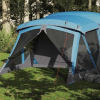 VidaXL Tent met luifel 4-persoons waterdicht blauw - thumbnail