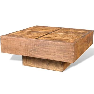 VidaXL Salontafel vierkant massief mangohout bruin