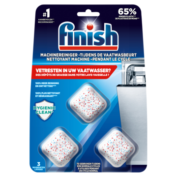 Vaatwasmachine-reiniger tabs Finish 3 stuks