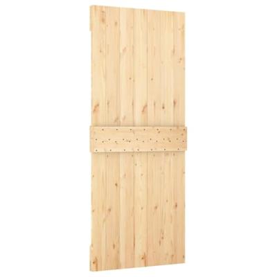 Schuifdeur met beslag 85x210 cm massief grenenhout