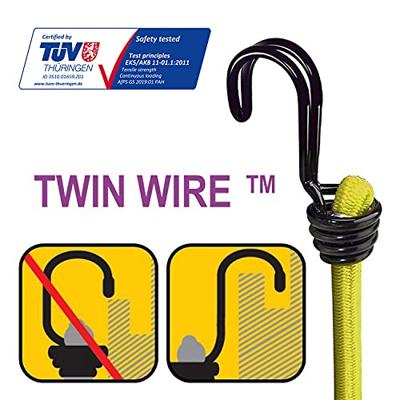 Masterlock Jar of 6 Twin Wire bungees (2*60+ 2*80 + 2*100)double reverse hook - 3040EURDAT Masterlock Jar of 6 Twin Wire bungees (2*60+ 2*80 + 2*100)double reverse hook - 3040EURDAT