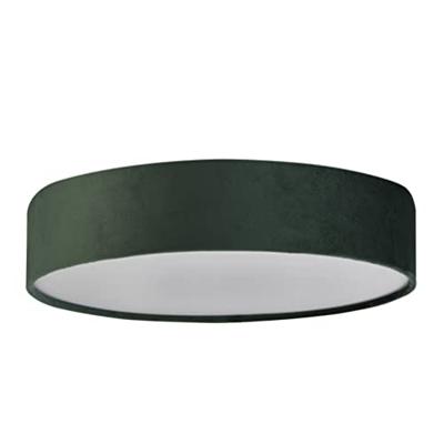 Searchlight PlafondlampDrum Pleat 50cm groen velvet - 23298-3GR