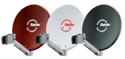 Kathrein CAS 80 Offset-parabolantenne (satellietantenne, geschikt voor meermatig) wit