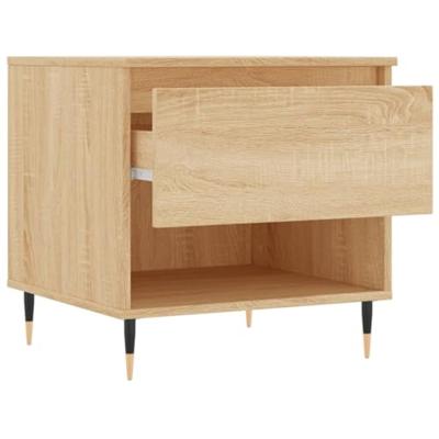 Salontafels 2 st 50x46x50 cm bewerkt hout sonoma eikenkleurig Salontafels 2 st 50x46x50 cm bewerkt hout sonoma eikenkleurig