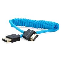 Kondor Blue Coiled Full HDMI Cable (12-24") - thumbnail