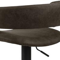 Bendt Barkruk 'Pia' (zithoogte 59-80cm), kleur Antraciet - thumbnail