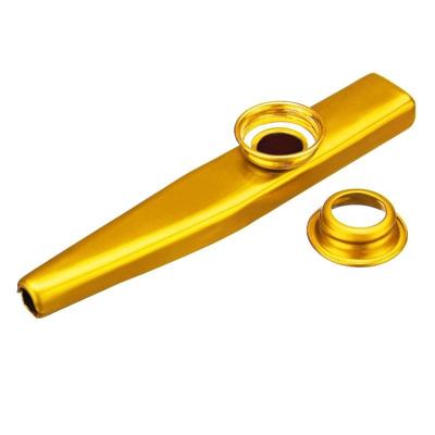 10 stuks metalen Kazoo kinderen begeleidings instrument (goud)