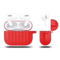 Voor AirPods Pro Siliconen draadloze oortelefoon beschermdoos (rood) - thumbnail