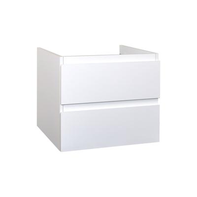 Badkamermeubelset BWS Sally 60 cm Twee Soft-Close Lades Met Waskom Hoogglans Wit