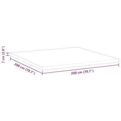 VidaXL Matrastopper wit 200 x 200 cm jacquard stof VidaXL Matrastopper wit 200 x 200 cm jacquard stof
