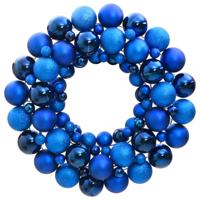 VidaXL Kerstkrans 45 cm polystyreen blauw - thumbnail