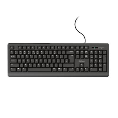 Trust TK-150 KEYBOARD US Toetsenbord Zwart Trust TK-150 KEYBOARD US Toetsenbord Zwart