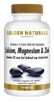 Golden Naturals Calcium, Magnesium & Zink Tabletten