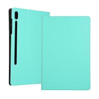 Voltage elastische textuur horizontale Flip lederen case voor Galaxy tab S6 T860 met houder (groen) - thumbnail