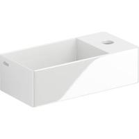 Fontein Clou New Flush 3 Inclusief Afvoerplug 35x18x10cm Wit Keramiek (Met Kraangat) - thumbnail