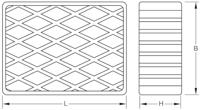 KS Tools 160.0479 Rubberen kussen (l x b x h) 160 x 120 x 60 mm - thumbnail