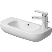 Duravit D-Code fontein 50x22 cm kraangat rechts Wit - thumbnail