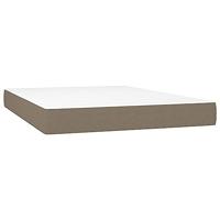 Boxspring met matras stof taupe 140x190 cm - thumbnail