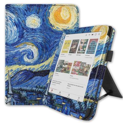 Lunso Kobo Clara BW / Clara Colour hoes (6 inch) - Luxe Stand sleepcover - Van Gogh Sterrennacht Lunso Kobo Clara BW / Clara Colour hoes (6 inch) - Luxe Stand sleepcover - Van Gogh Sterrennacht